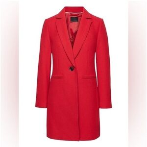 Banana Republic by Mario bellucci vibrantly Red Jacket coat